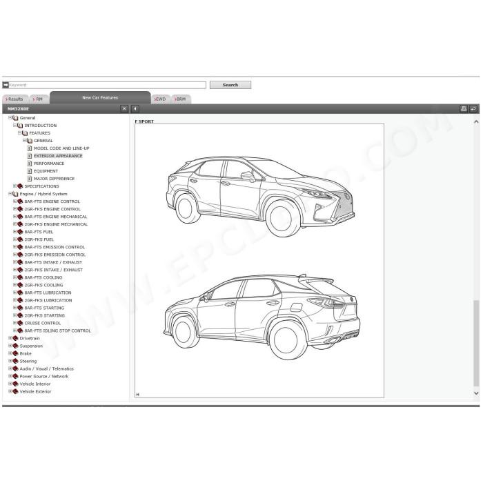 LEXUS RX200t / RX350 2015 - 2022 SERVICE & REPAIR MANUAL
