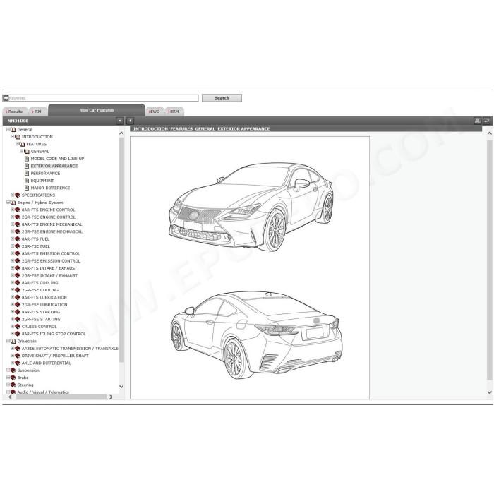 LEXUS RC200t / RC350 2014 - 2018 SERVICE & REPAIR MANUAL