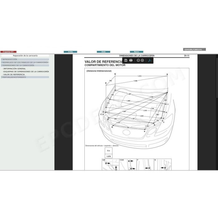 LEXUS GS450h HYBRID 2006 - 2012 MANUAL DE SERVICIO (Spanish)
