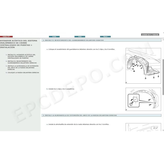 LEXUS IS F 2007 - 2014 MANUAL DE SERVICIO (Spanish)