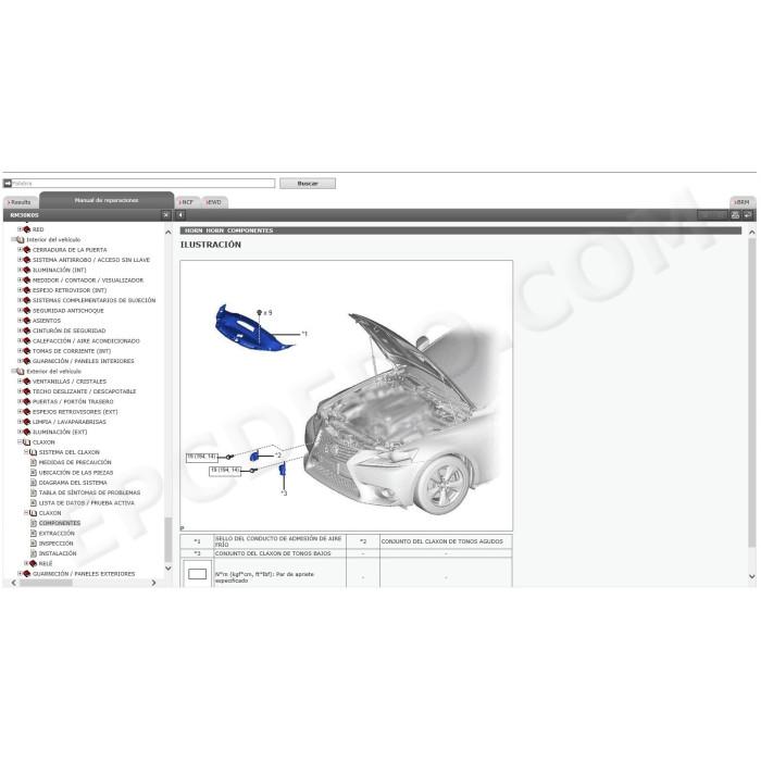LEXUS IS300h HYBRID 2013 - 2016 MANUAL DE SERVICIO (Spanish)