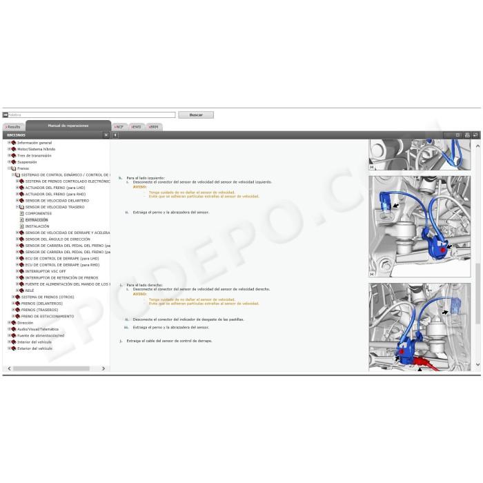 lexus lc500h hybrid gwz100 8gr-fxs l310 service repair manual spanish