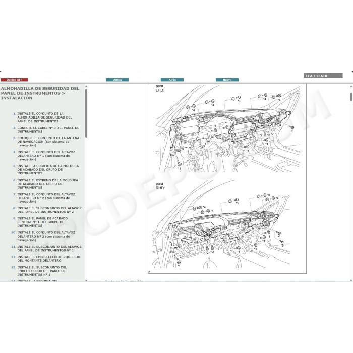 LEXUS LFA 2010 - 2012 MANUAL DE SERVICIO (Spanish)