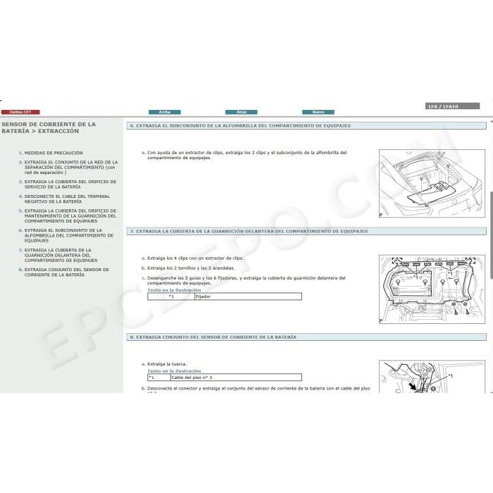 LEXUS LFA 2010 - 2012 MANUAL DE SERVICIO (Spanish)