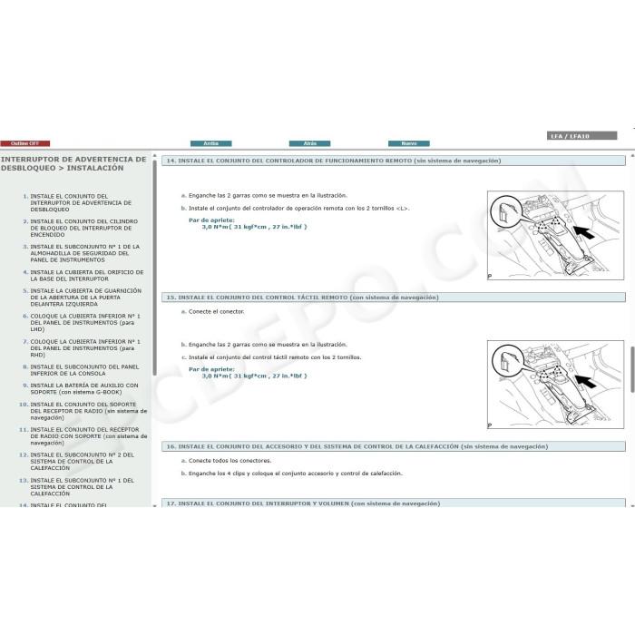 LEXUS LFA 2010 - 2012 MANUAL DE SERVICIO (Spanish)