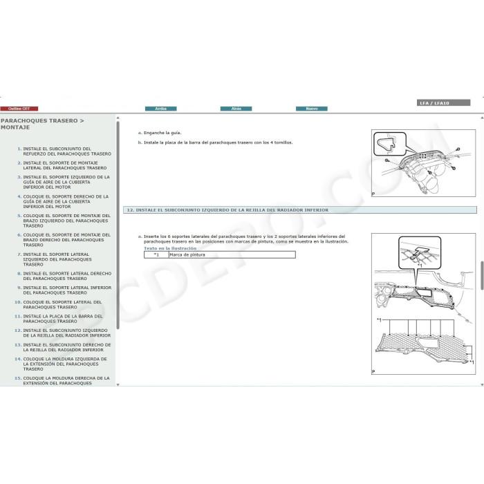 LEXUS LFA 2010 - 2012 MANUAL DE SERVICIO (Spanish)