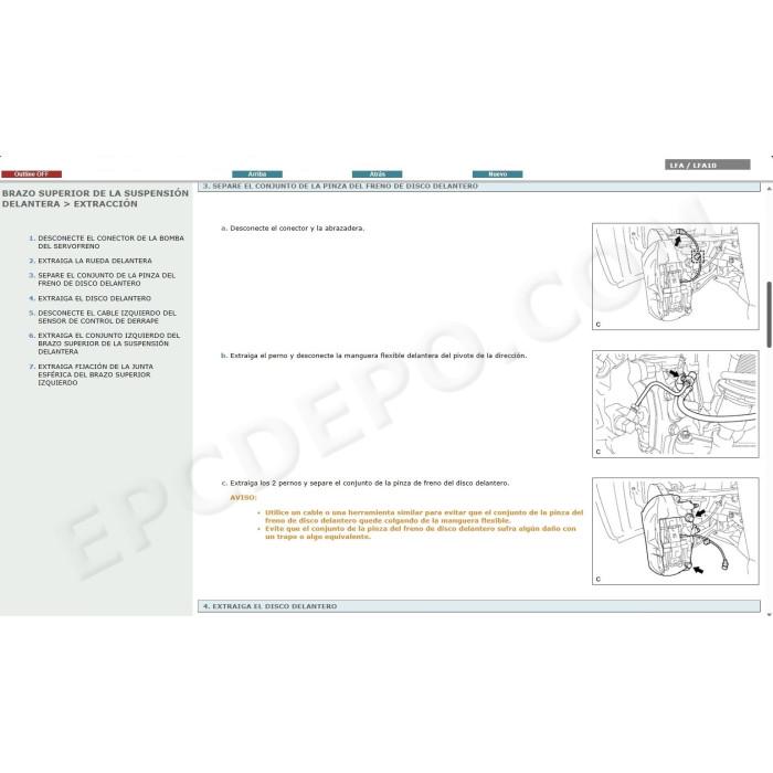 LEXUS LFA 2010 - 2012 MANUAL DE SERVICIO (Spanish)