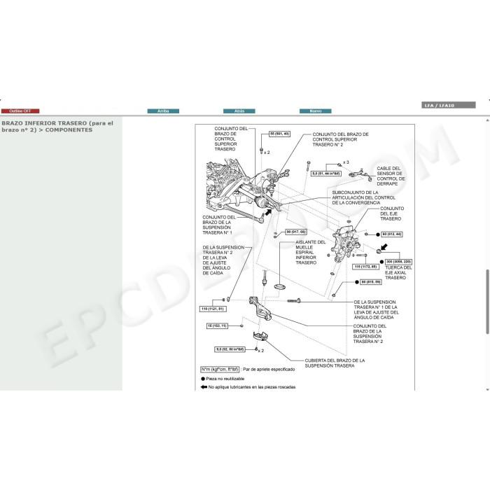 LEXUS LFA 2010 - 2012 MANUAL DE SERVICIO (Spanish)