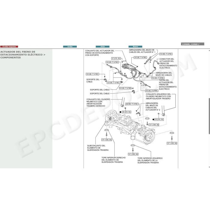 LEXUS LS460 LS460L 2006 - 2017 MANUAL DE SERVICIO (Spanish)