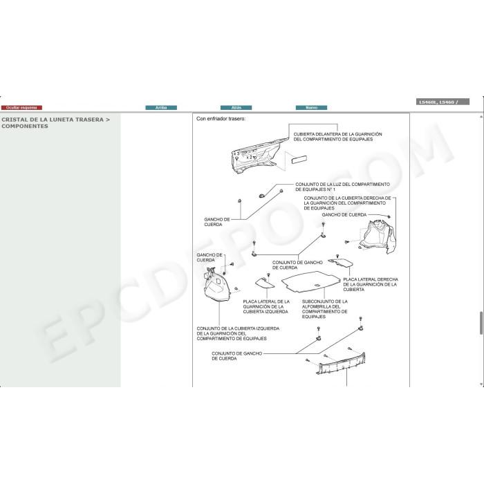 LEXUS LS460 LS460L 2006 - 2017 MANUAL DE SERVICIO (Spanish)