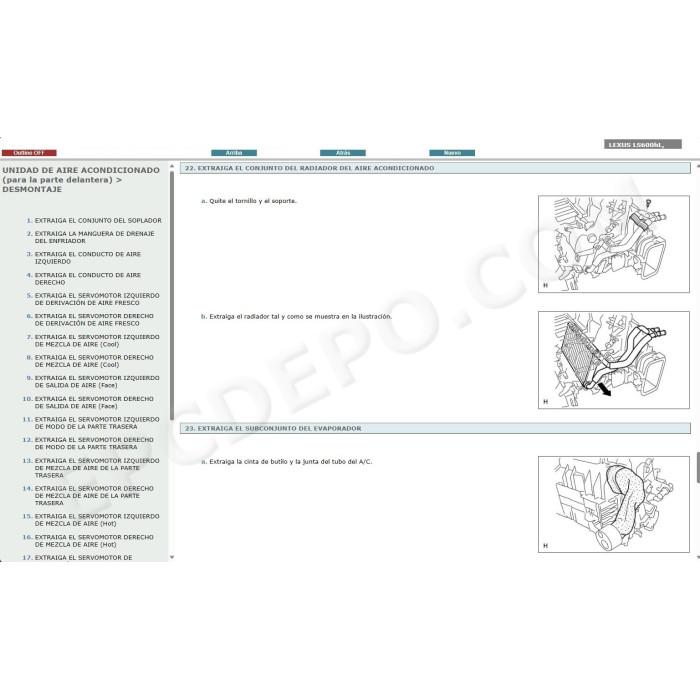 LEXUS LS600h LS600hL HYBRID 2007 - 2017 MANUAL DE SERVICIO (Spanish)