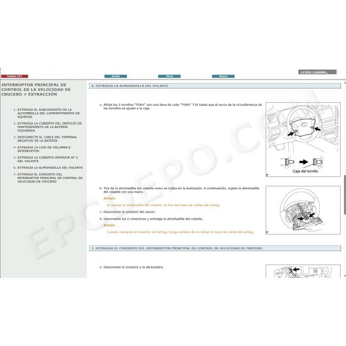 LEXUS LS600h LS600hL HYBRID 2007 - 2017 MANUAL DE SERVICIO (Spanish)