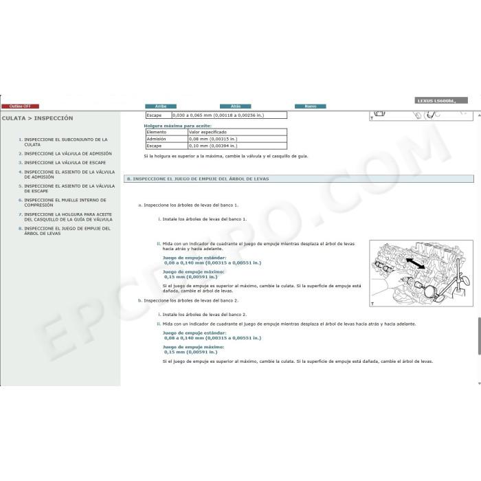 LEXUS LS600h LS600hL HYBRID 2007 - 2017 MANUAL DE SERVICIO (Spanish)