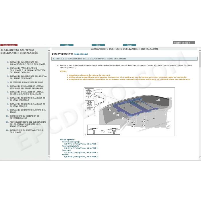 LEXUS GS350 / GS250 2012 - 2015 MANUAL DE SERVICIO (Spanish)