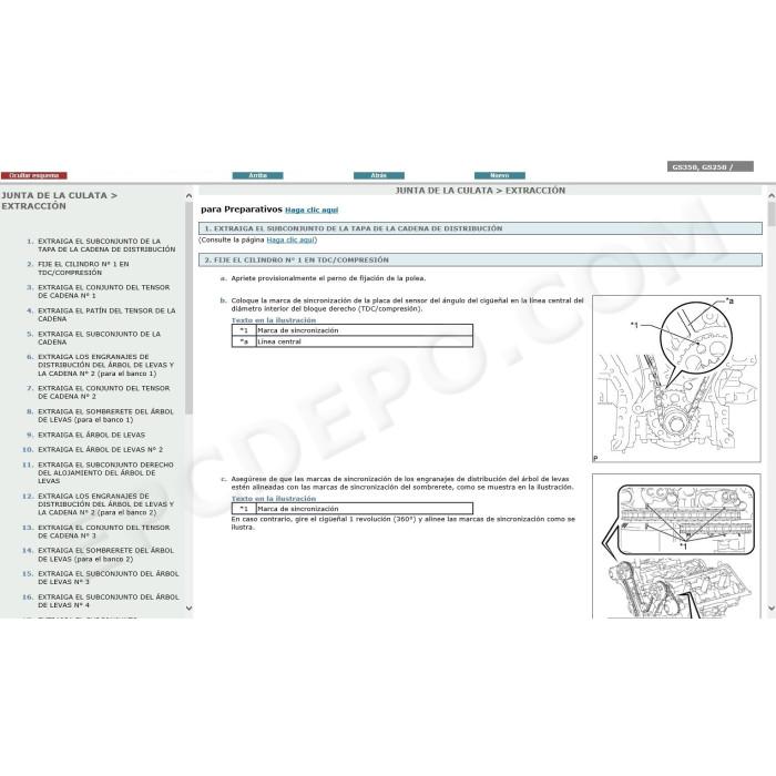 LEXUS GS350 / GS250 2012 - 2015 MANUAL DE SERVICIO (Spanish)