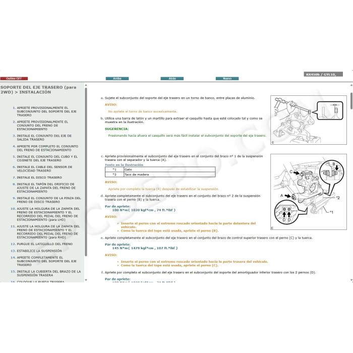 LEXUS RX450h HYBRID 2009 - 2015 MANUAL DE SERVICIO (Spanish)