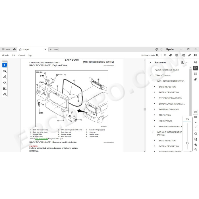 Nissan Cube Z12 2008 - 2019 service manual