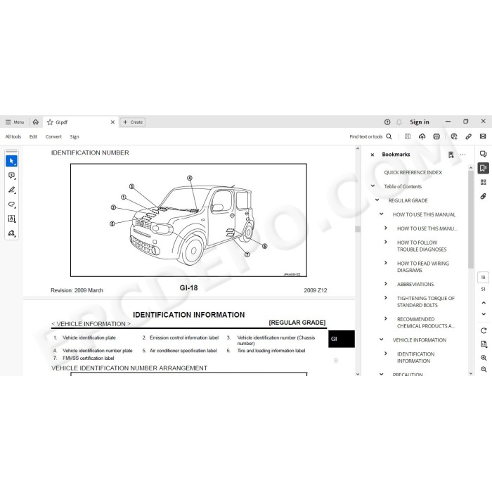 Nissan Cube Z12 2008 - 2019 service manual