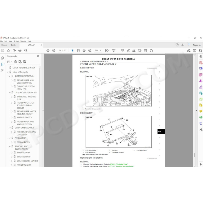 Nissan GTR R35 2007 - 2014 service manual