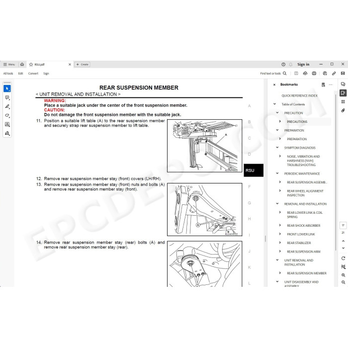 Nissan Maxima 2015 - 2019 service manual