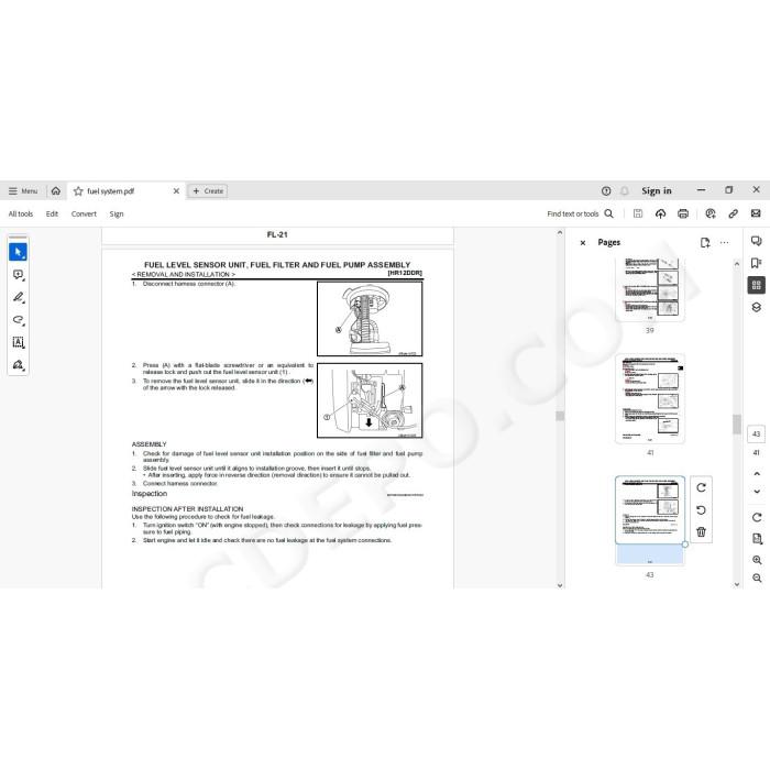 Nissan Micra K13 2010 - 2017 service manual