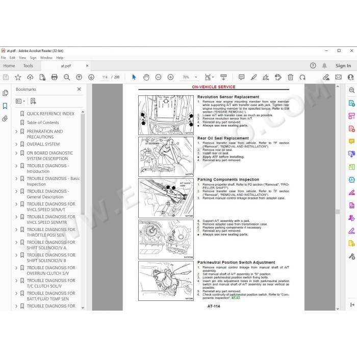 Nissan Terrano R20 1993 - 2006 service manual