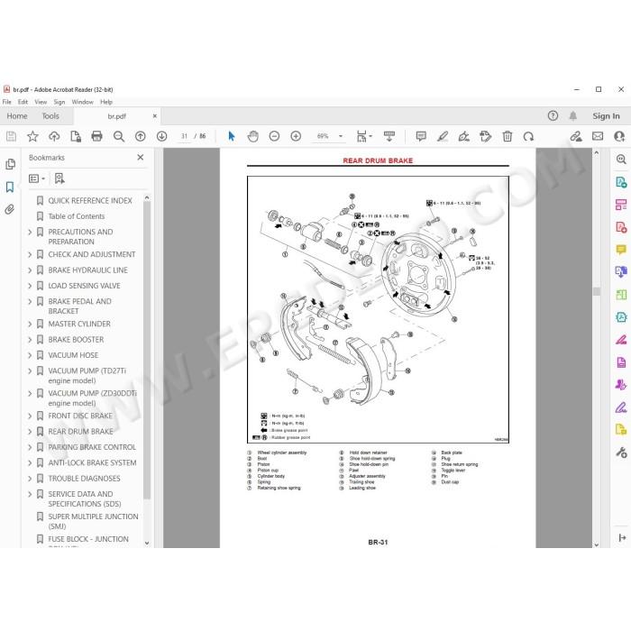 Nissan Terrano R20 1993 - 2006 service manual