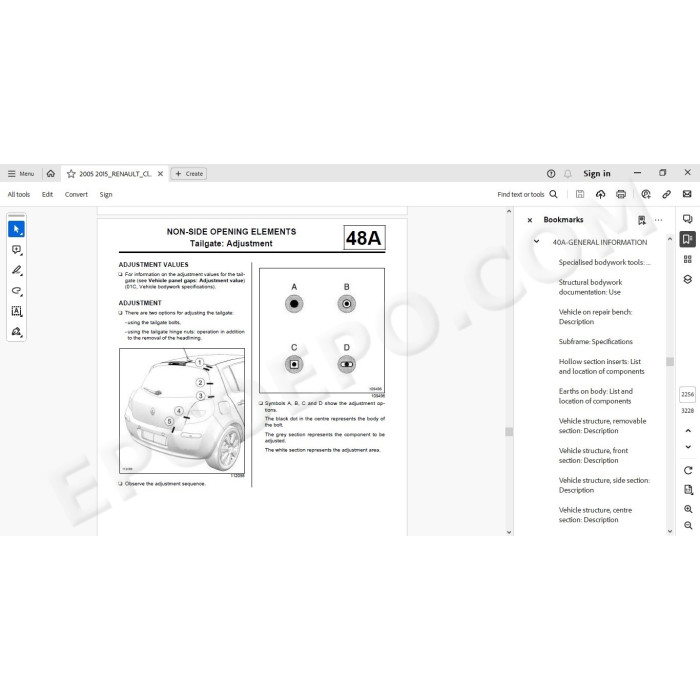 Renault Clio 2005 - 2013 service manual