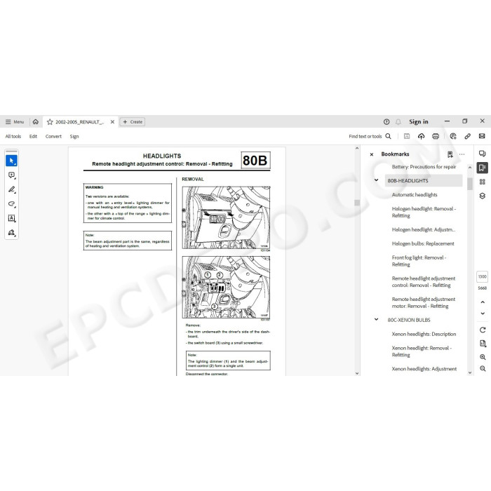 Renault Megane 2002 - 2005 service manual
