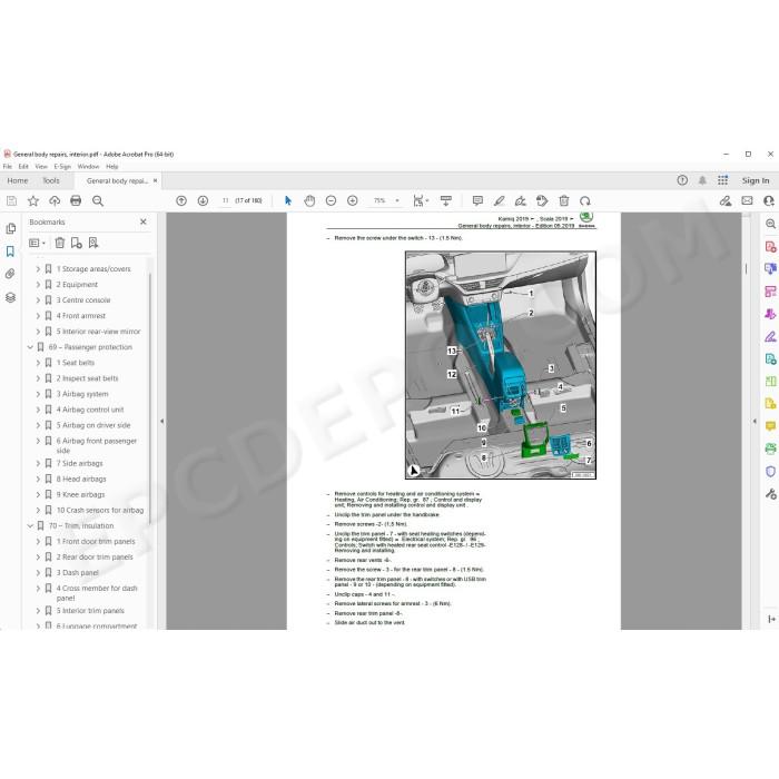 Skoda Scala 2019 - 2023 service manual