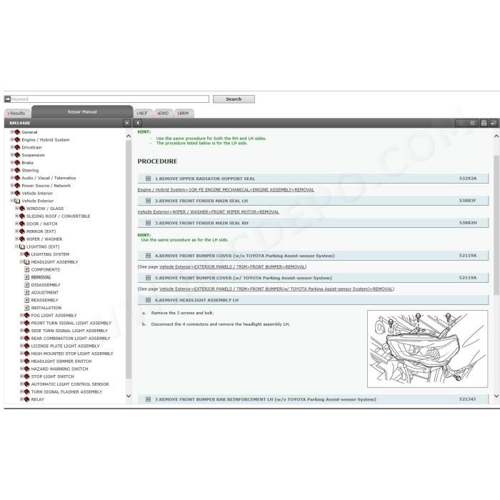 TOYOTA 4RUNNER 2009 - 2024 SERVICE & REPAIR MANUAL