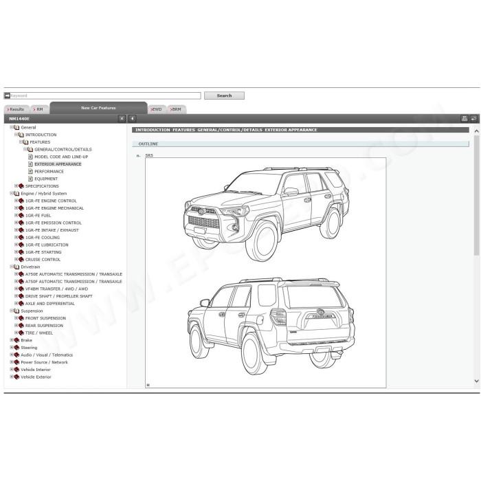 TOYOTA 4RUNNER 2009 - 2024 SERVICE & REPAIR MANUAL