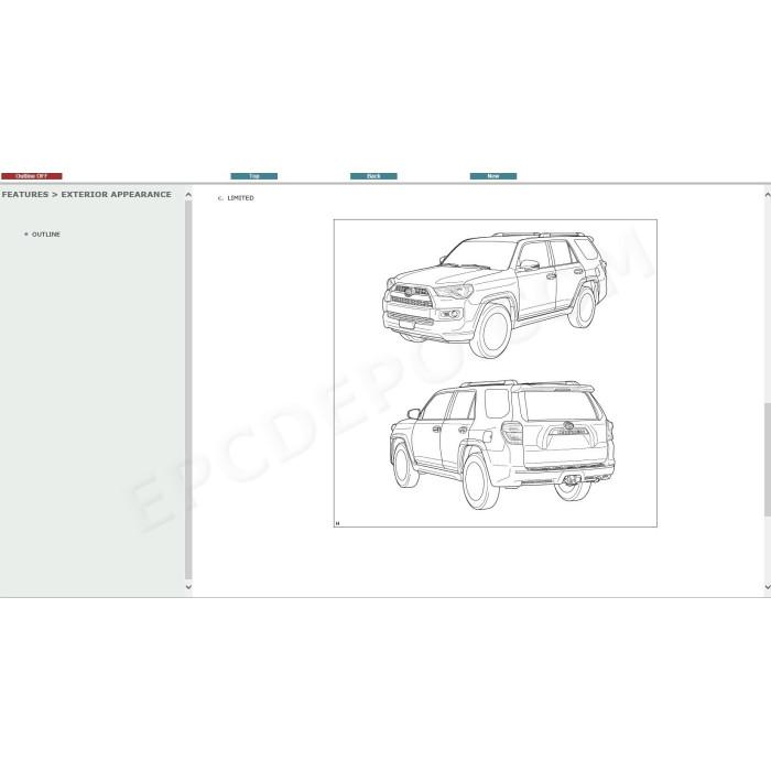 TOYOTA 4RUNNER 2009 - 2024 SERVICE & REPAIR MANUAL