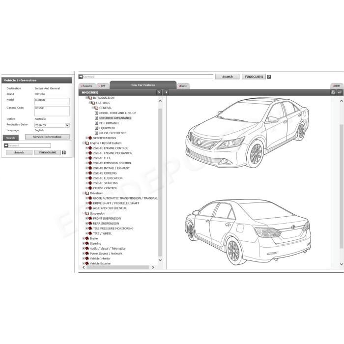 TOYOTA AURION 2012 - 2017 SERVICE & REPAIR MANUAL