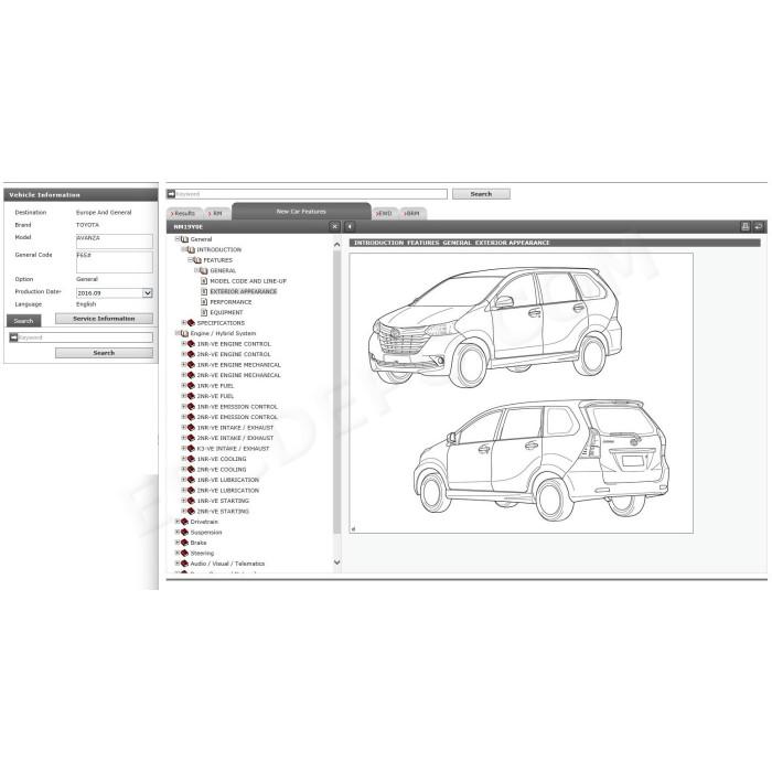 TOYOTA AVANZA 2011 - 2019 SERVICE & REPAIR MANUAL 