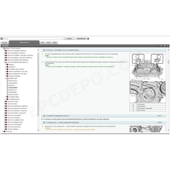 TOYOTA C-HR HYBRID 2016 - 2023 SERVICE & REPAIR MANUAL