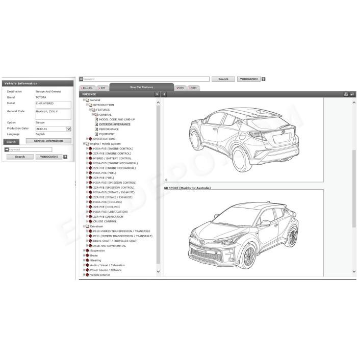 TOYOTA C-HR HYBRID 2016 - 2023 SERVICE & REPAIR MANUAL