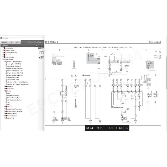 TOYOTA C-HR 2016 - 2023 SERVICE & REPAIR MANUAL