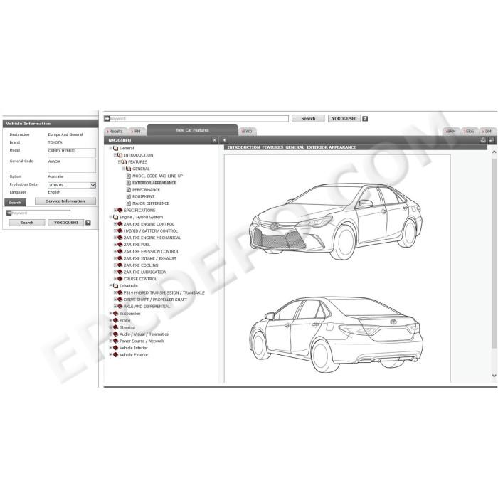 TOYOTA CAMRY HYBRID 2011 - 2017 SERVICE & REPAIR MANUAL