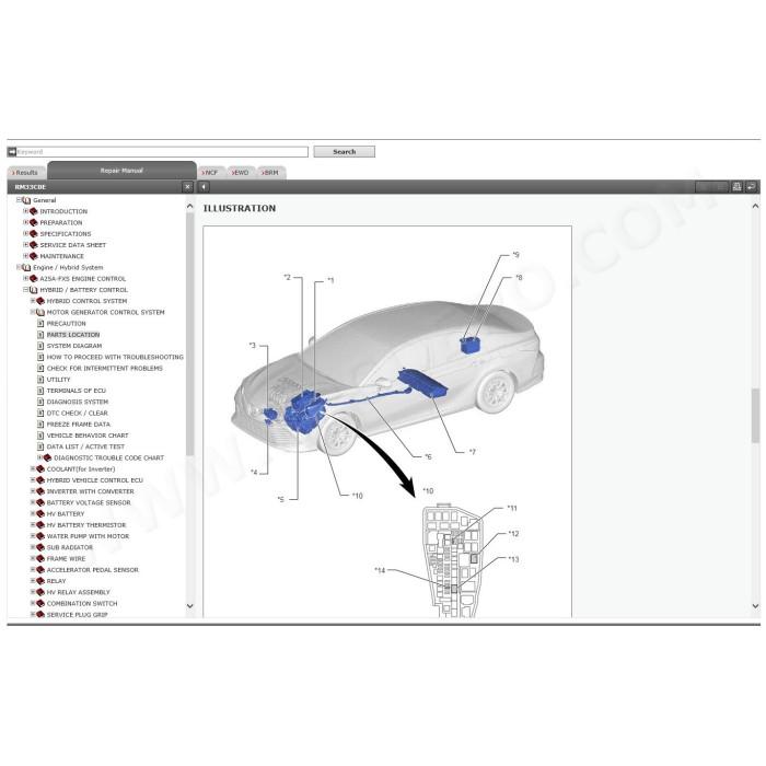 toyota camry hybrid axvh70 axvh71 a25a-fxs p710 service repair manual