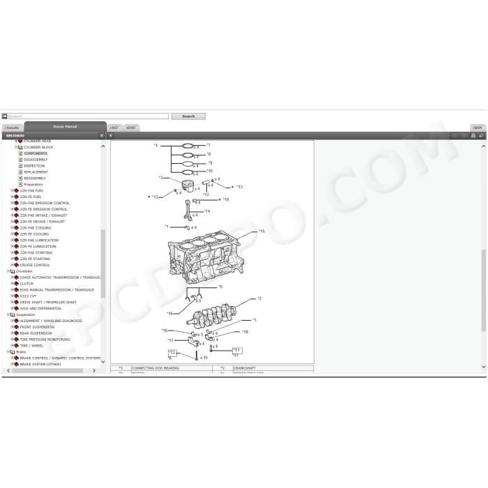 TOYOTA COROLLA 2013 - 2018 SERVICE & REPAIR MANUAL