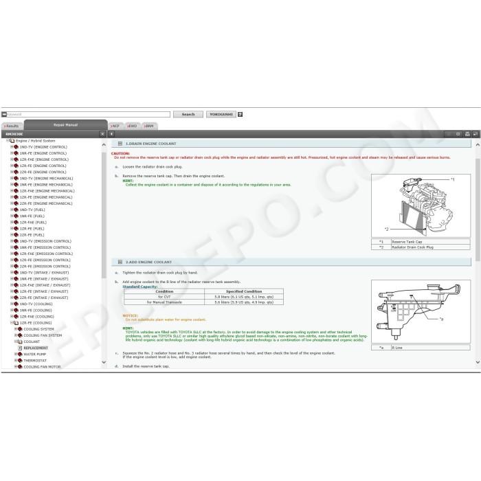 TOYOTA AURIS / COROLLA 2012 - 2019 SERVICE & REPAIR MANUAL