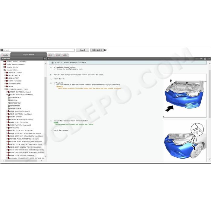 TOYOTA AURIS / COROLLA 2012 - 2019 SERVICE & REPAIR MANUAL