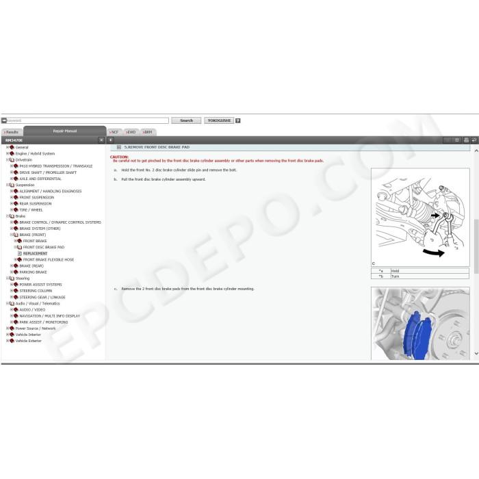 TOYOTA COROLLA HYBRID 2016 - 2018 SERVICE & REPAIR MANUAL