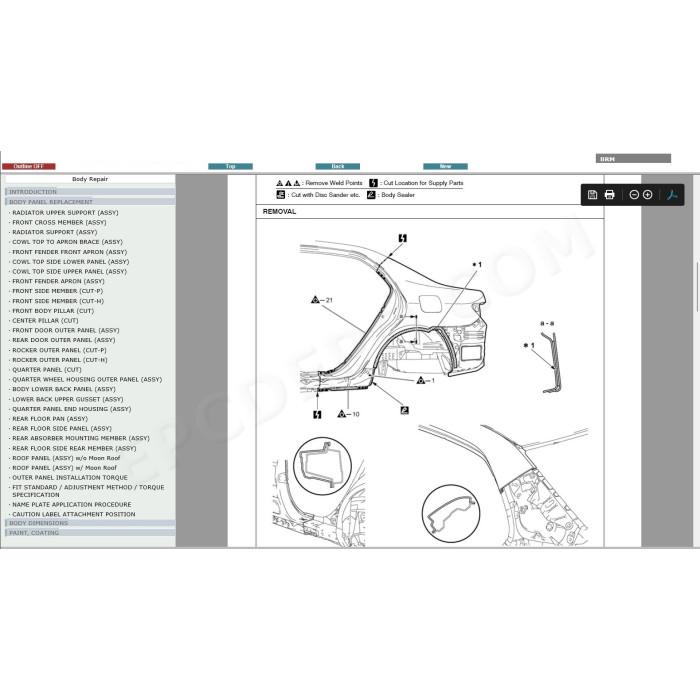 TOYOTA COROLLA 2008 - 2013 SERVICE & REPAIR MANUAL