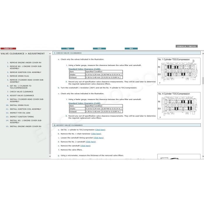 TOYOTA COROLLA 2008 - 2013 SERVICE & REPAIR MANUAL