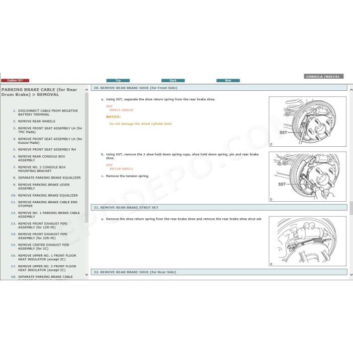 TOYOTA COROLLA 2007 - 2013 SERVICE & REPAIR MANUAL