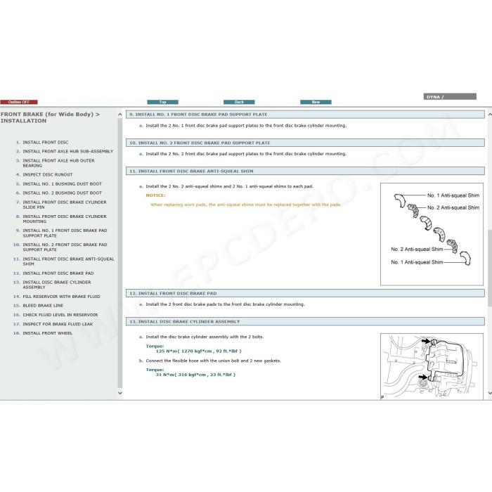 TOYOTA DYNA 200 2002 - 2016 SERVICE & REPAIR MANUAL
