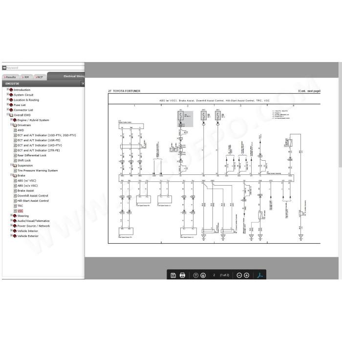 TOYOTA FORTUNER 2015 - 2020 SERVICE & REPAIR MANUAL