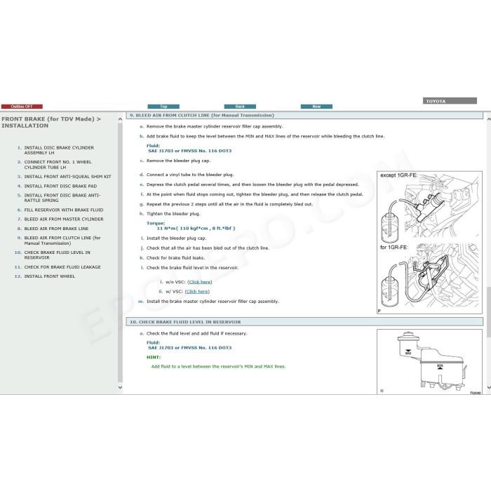 TOYOTA FORTUNER / HILUX SW4 2005 - 2015 SERVICE & REPAIR MANUAL